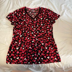 Heart and Soul scrub top-Size small